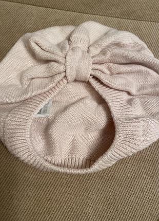 Шапочка із 100%бавовни на дівчинку 9-12 місяців h&m