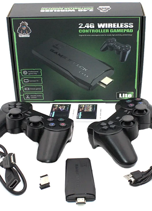 64гб ігрова приставка lite green hdmi 3535 ігор dendy, sega, аркадні ігри, game boy, nintendo, atari, playstation 1