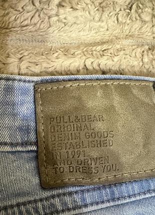 Джинси чоловічі pull and bear slim блакитні 4