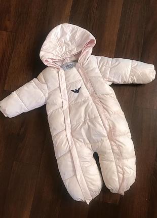 Armani junior зимовий комбінезон для дівчинки 18 міс