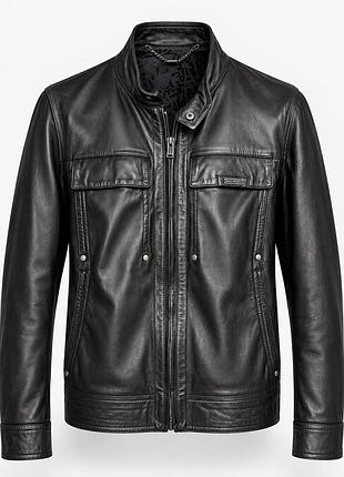 Dirk bikkembergs чоловіча шкіряна куртка, р. 50, стан нової