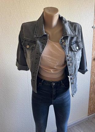 Джинсовая куртка joanna jeans – серая