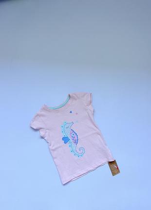 Нова рожева футболка mothercare з морським коником 🌊🪸✨