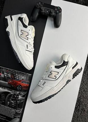 Мужские кроссовки new balance 550 low white sand black