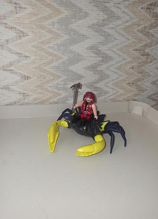 Игровой набор playmobil ghost pirates: giant crab, фигурка пирога и крупный краб