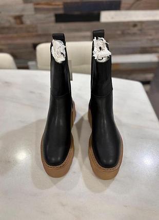 Демисезонные черные ботинки h&m 8