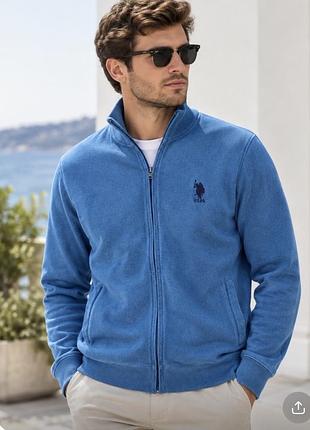 Us polo assn чоловічий джемпер, кофта зіп