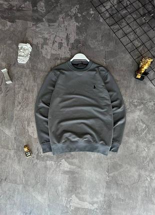 Чоловічий світшот polo ralph lauren сірий m–xxl