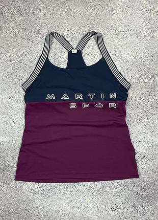 Женская спортивная майка со встроенным топом martini sportswear