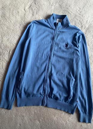Us polo assn чоловічий джемпер, кофта зіп 2
