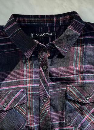 Volcom, фланелева сорочка в клітинку, р.s 5