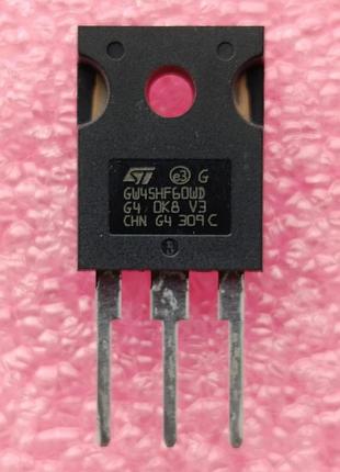 Транзистор stgw45hf60wd gw45hf60wd to-247 600v 45a ultrafast igbt