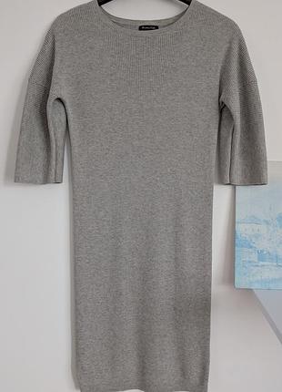 Шерстяное платье міді massimo dutti s-m