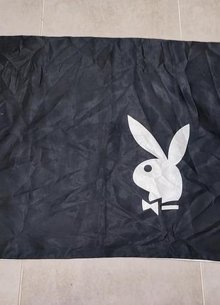Двусторонняя атласная наволочка playboy 60х70 см, черно-белая