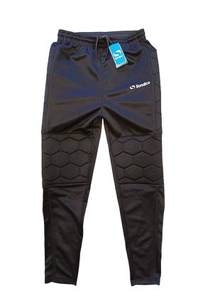 Футбольные вратарские брюки sondico keeper pant black (m)