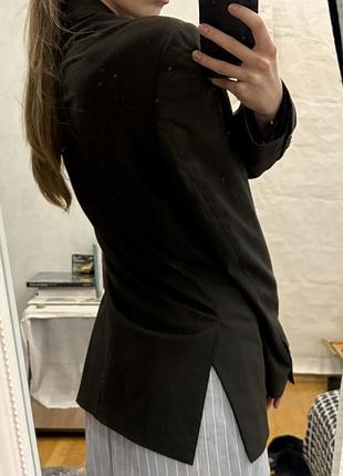 Піджак  zara коричневий оверсайз одягнений на xs 3