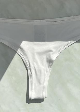 H&m, білі трусики-бразиліано з мікрофібри