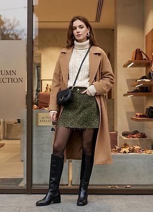 Джинсова спідниця zara леопард