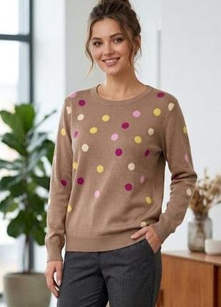Светр оверсайз жіночий , джемпер з різнокольоровим принтом m&s collection