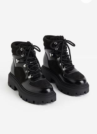 Новые теплые ботинки h&m zara оригинал