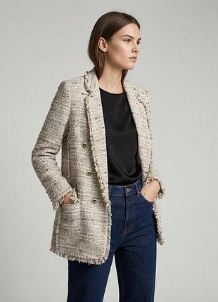 Твідовий піджак zara. піджак. пиджак. зара. zara.