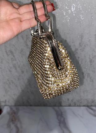 Сумка клатч стразы