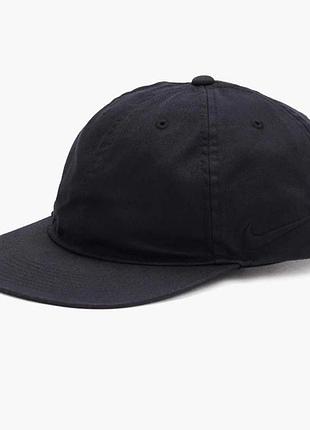 Бейсболка nike 6 panel cap swoosh wash club чорна