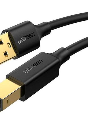 Кабель ugreen us135 usb 2.0 am – bm для принтера 1 м black