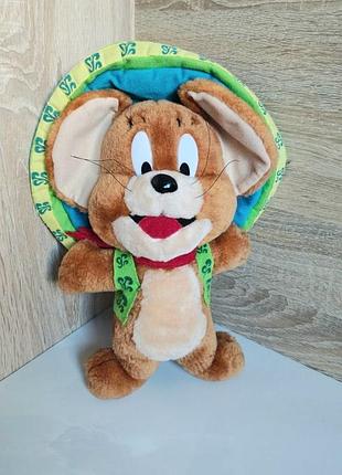 Vintage jerry mouse tom &amp; jerry play by play 2000 ≈32 см, оригінал