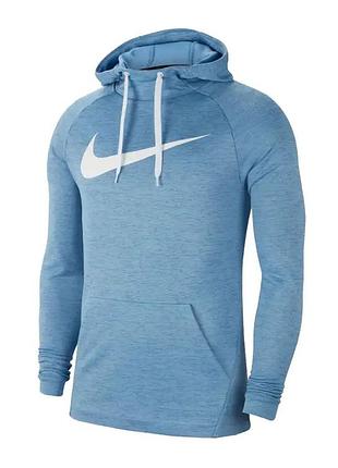 Nike m nk dry hoodie po swoosh чоловіча спортивна кофта худі 885818-422 - light blue