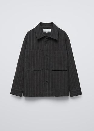 Сорочка дитяча zara у смужку сіра
