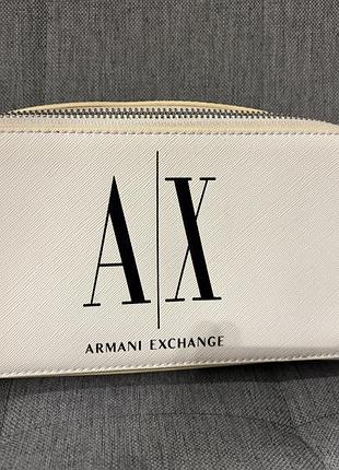 Сумки для жінок armani exchange icon logo shoulder bag білий