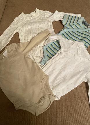 Боді трикотаж бавовна на 1-2 місяця для немовлят h&m нові