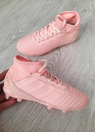 Футбольные бутсы adidas predator 18.3 копы копочки с носком  шиповки сороконожки кроссовки для футбола