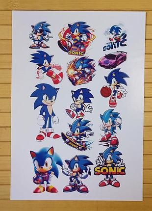 Стикерпак (не прорезной) соник sonic а4 (38464)