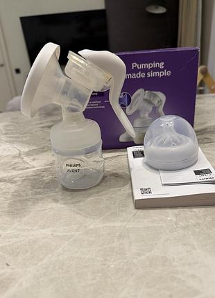 Молокоотсос механический ручной philips avent scf430/10 natural motion