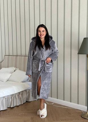 Теплый женский халат 🎀 4
