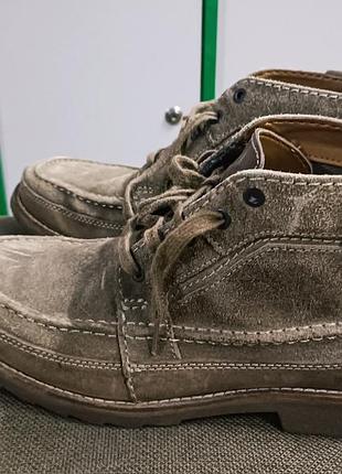 Мужские замшевые ботинки clarks stewie hi