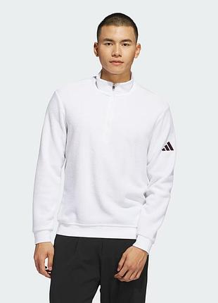 Мужской спортивный гольф-пуловер adidas ultimate365 terry cloth quarter-zip