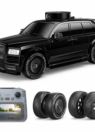 Радиоуправляемая машинка rolls-royce cullinan fpv 1:18 4wd с камерой 720p, экраном 4.5", wi-fi, дрифт, 20 км/ч, 2 комплекта колес