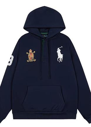 Толстовка жіноча polo ralph lauren з капюшоном, синя