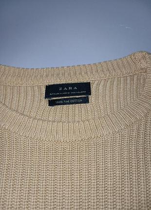 Светр бавовняний в рубчик zara man 3