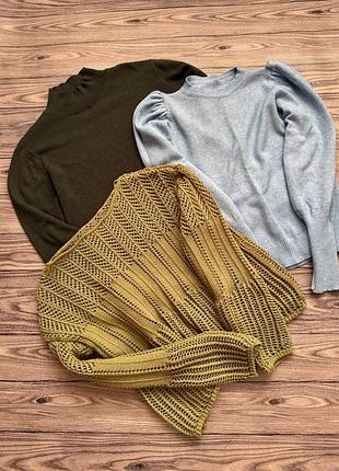 Светрики / кофточки женские одной лотом, 3 шт, размер 48-50 (l-xl), хорошее состояние