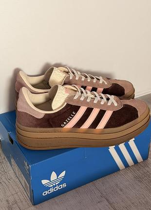 Кросівки adidas gazelle bold pink brown 38