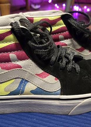 Оригинальные высокие кеды vans sk8-hi (замша/кожа) - размер 40 (25.5 см)