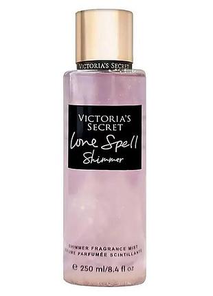 Парфумований спрей для тіла із шимером victorias secret love spell 250 мл