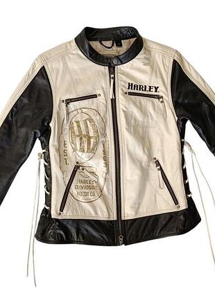 Кожаная мотоциклетная куртка harley davidson