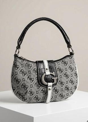 Вінтажна міні-сумка багет guess y2k monogram bag (оригінал
