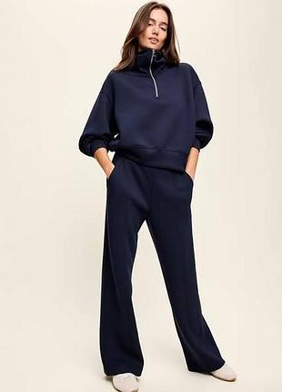 Флисовый оверсайз женский old navy синий