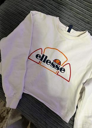 Світшот вкорочений жіночий ellesse білий